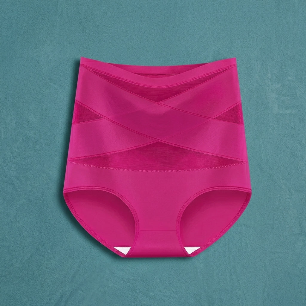 High-waisted postpartum shaping underwear