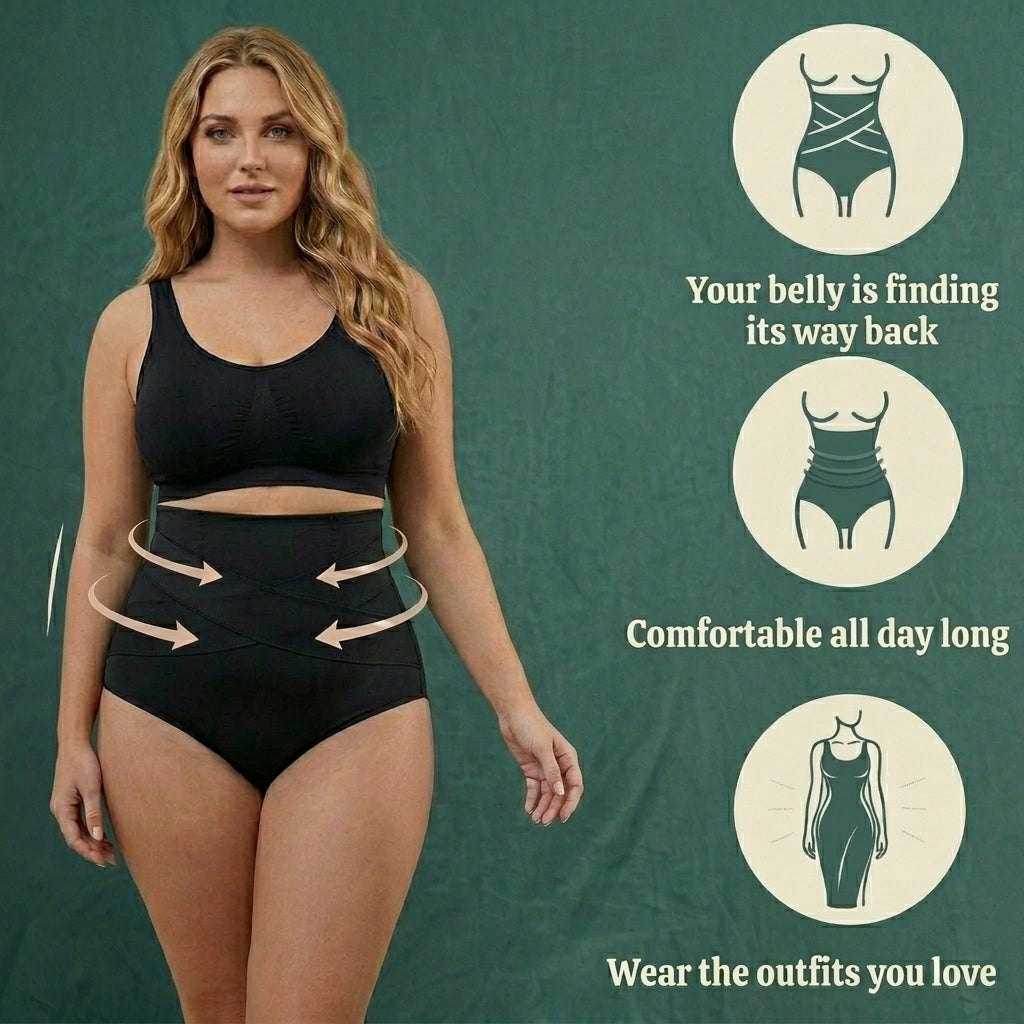 High-waisted shaping underwear for menopause belly