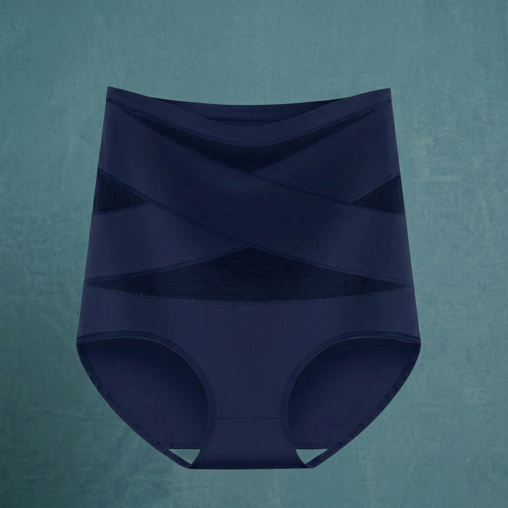 High-waisted postpartum shaping underwear